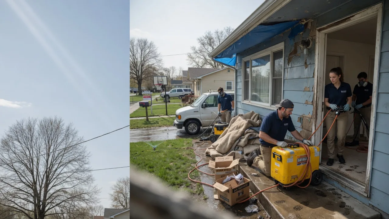 Basement Flood Cleanup in Thornfield, MO near me